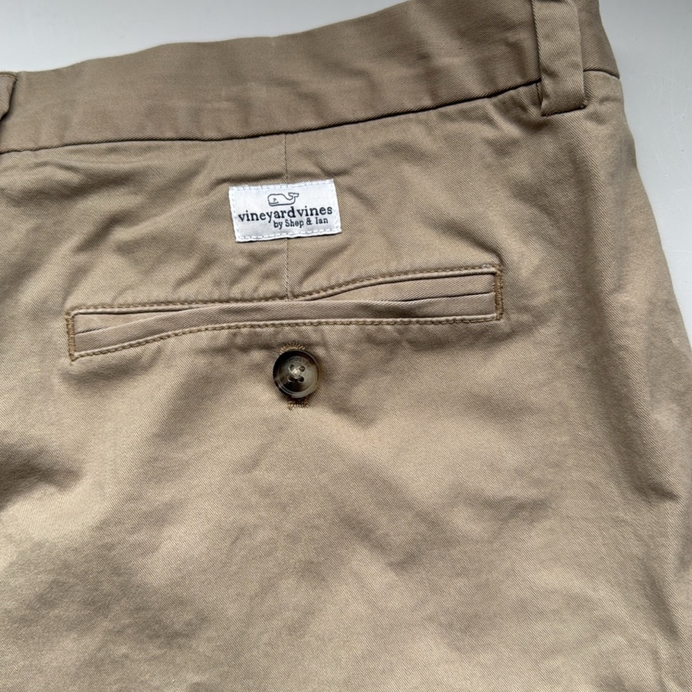 Vineyard Vines Tan Flat Front Shorts - Picture 6 of 7